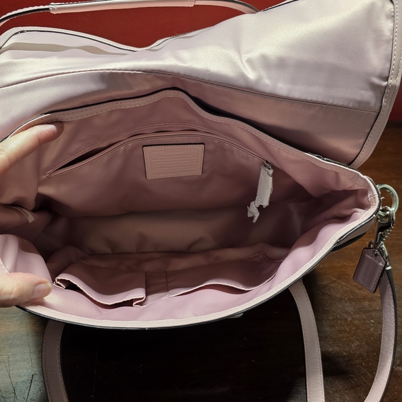 Coach Light Pink Leather Satchel - Picture 7 of 9
